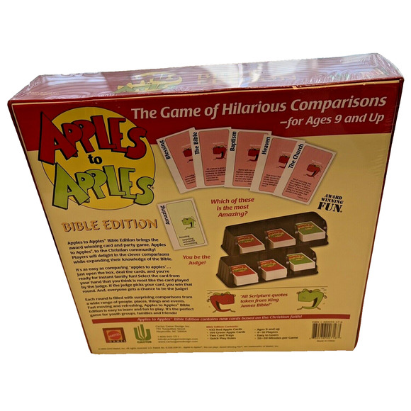 Apples to Apples BIBLE EDITION Board Game COMPLETE Card Game SEALED NEW ! - Picture 2 of 2